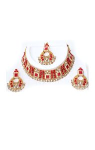 Luxusní souprava šperků za skvělou cenu červená ks1771